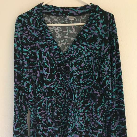 Worthington Tops - Worthington Blk/Aqua Dressy Blouse - 3X